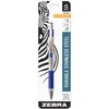 Zebra Pen G-301 Retractable Gel Ink Pen, Stainless Steel Barrel,