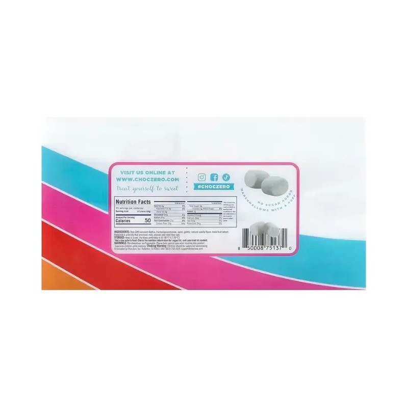 Malvaviscos Choczero Zero Sugar Keto Marshmallow 300g