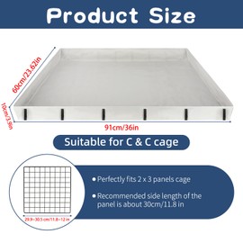 Mfsdai 35.83" x 23.62" Waterproof Guinea Pig Liner Base for C & C Grids Habitat,Washable Tarp Bottom Guinea Pig Bedding for Rabbits Hamsters Hedgehogs Ferrets Small Pets(No Cage)