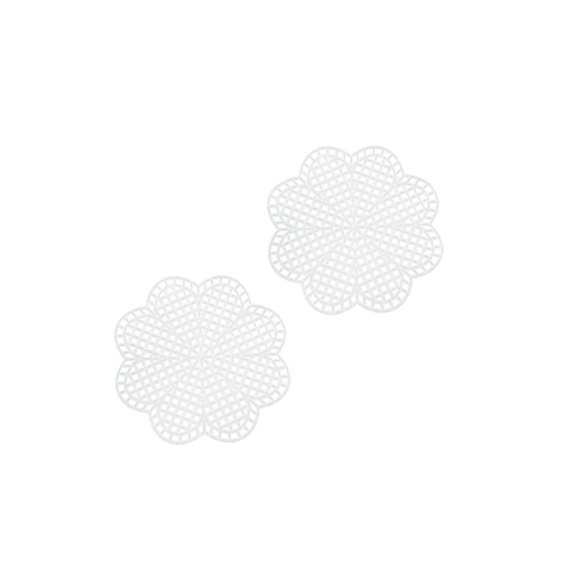 JCBIZ Lona de plástico, 10 piezas con forma de flor