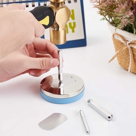 BENECREAT Star Design Metal Stamp Set, 2/4/6 mm Metal Stamp for DIY Jewellery, Leather, Wooden Stamp