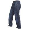 Newfacelook Men's Motorcycle Motorbike Zip Pocket Blue Jeans Trouser Reinforce