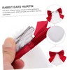 FOMIYES Rabbit Lop Ears Hairpin Cosplay Hair Accessories Bowknot Plush
