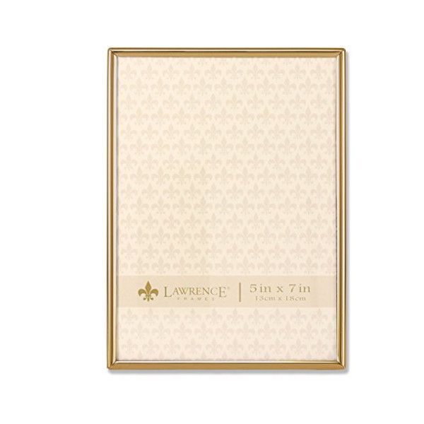 Lawrence Frames 5x7 Simply Gold Metal Picture Frame