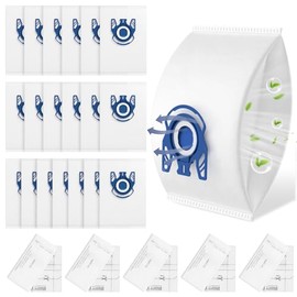 20 Pack 3D Airclean Bags Replacement for Miele GN Vacuum Cleaner Bags for Miele Classic C1 Complete C1 Complete C2 Complete C3 S227 S240 S270 S400 S2 S5 S8 Series