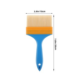 Artibetter 2 Pinceles De Cera Y Pintura De Tiza Para Muebles Cepillos Profesionales Versátiles De Fibra Química Para Decoración Y Manualidades 7.87X3.93 Pulgadas