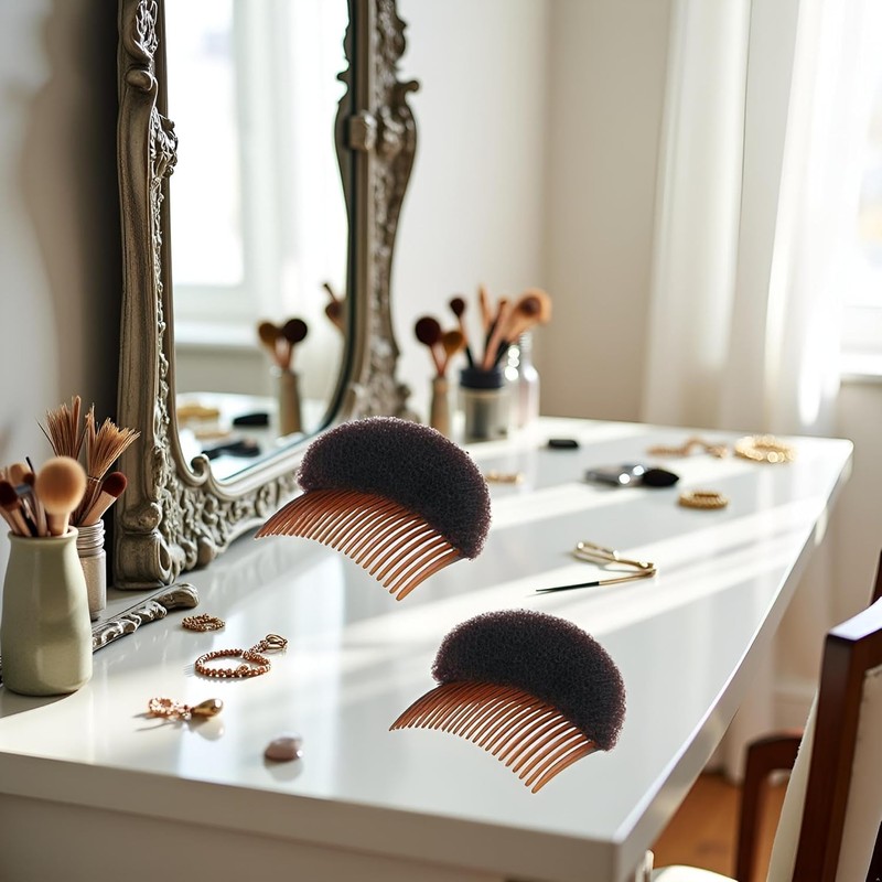 2Pcs Hair Styling Accessories Set, Foam Bun Maker Inserts, Volume