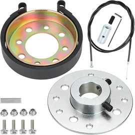GREHUA 4" Go Kart Rear Drum Brake Band & Steel Sprocket Hub w/Cable Pin Kit 1" Bore 1/4" Keyway for Manco 1492 Azusa 2562 Predator 212cc 196cc 6.5hp Dune Buggies Drift Trike Heavy Duty Cart Parts