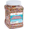 Rainbow Nonpareils Sprinkles - 2.7 Pounds - Big Bulk -