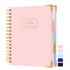 Hardcover Spiral Notebook with Tabs 6.1"x8.3" Small Spiral Lined Journals