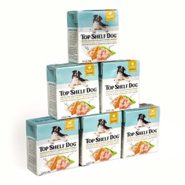 Fresh Dog Food, All Natural Complete Meal or Kibble Topper, Shelf Stable Premade Wet Recipe with Added Vitamins & Minerals for Picky Eaters Puppies Seniors (Chicken 6 x 8.75oz Cartons)