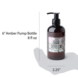 Cute Farms Succulent, Cacti, & Aloe Fertilizer | Gentle Monthly Use Formula Plant Food (Two - 8 oz. Bottles)