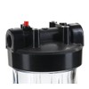 Hydronix HF45-10CLBK10PR Water Filter Housing 10" - 1" Ports, Clear