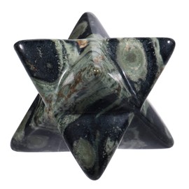 Lovionus89 Natural Kambaba Jasper Merkaba Crystal Protection Sacred Meditation Energy Generator Healing Chakra Six-pointed Star 1 Inch