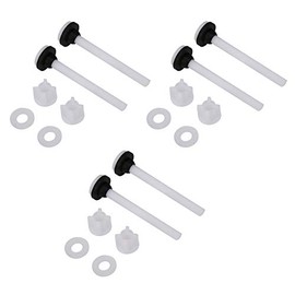 Juego De 3 Pares De Tornillos De Dos Piezas para Inodoro, Tornillos De Repuesto para Tanques De Inodoro De Alta Resistencia, Fijaciones para Tanques De Agua De Inodoro
