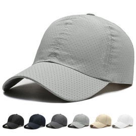 YUMISS Men's Cap, Summer 【Approx. 48g Ultra-Lightweight】 【Mesh Quick-Drying Fabric & Good Breathability for a Cool Wear】 UV-Resistant, Sun Protection Hat, Wide Brim, Breathable, No Sweat, Not Hot