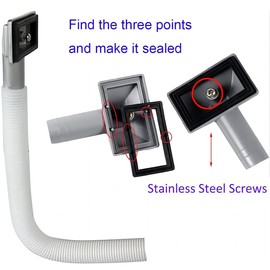 Qrity 114mm Kitchen Sink Waste Fittings 1½" Basket Strainer Waste and Rectangle Overflow, Stainless Steel Sink Waste Kit