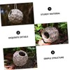 KONTONTY Weather Resistant Hummingbird Bird House Nest Natural Grass Bird