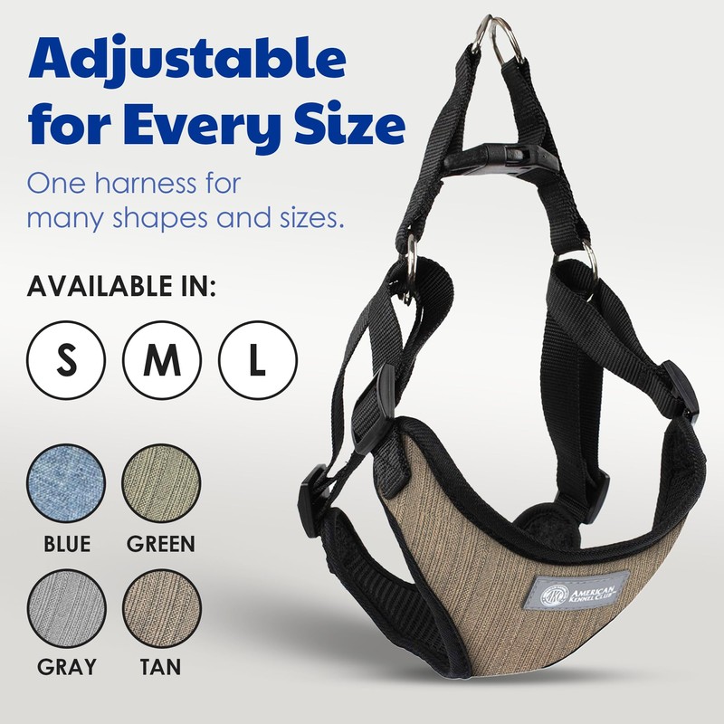 AKC Premium Padded Step-in Dog Harness – Soft Comfort Fit