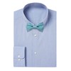 Men's Plain Color Pre-tied Bow Tie and Pocket Square Set