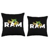 JRRTS German Blue Ram Cichlid Aquarium Fish Keeper Throw Pillow,