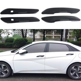 AOKIO Compatible with 2021 2022 2023 2024 Hyundai Elantra Accessories Door Handle Cover Trim (Glossy Black)