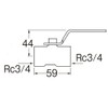 SANEI [Valves/Stop-Stops] Stainless Steel Ball Valve, Nominal 20