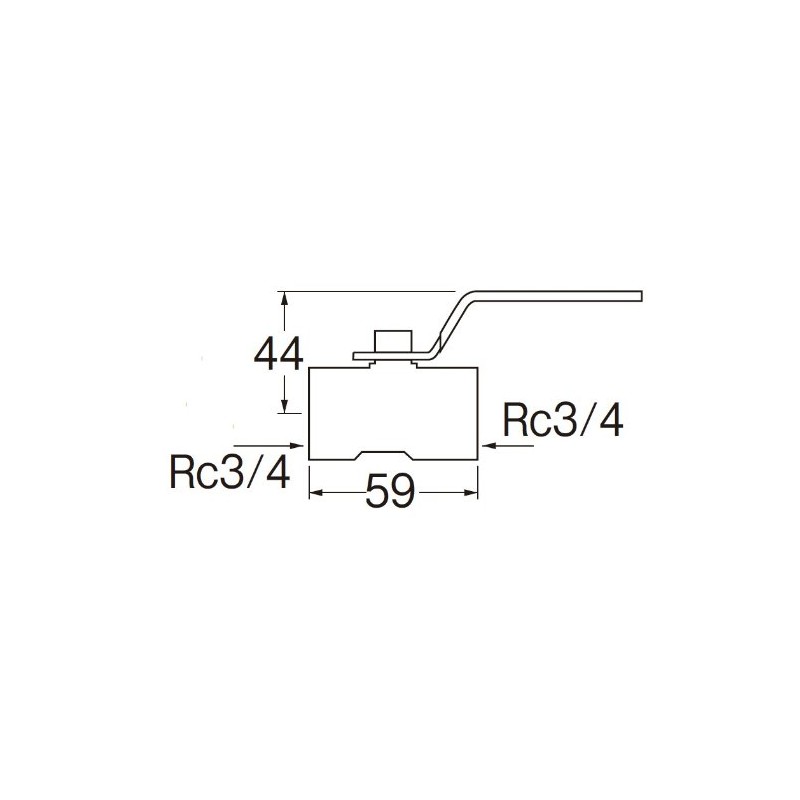 SANEI [Valves/Stop-Stops] Stainless Steel Ball Valve, Nominal 20