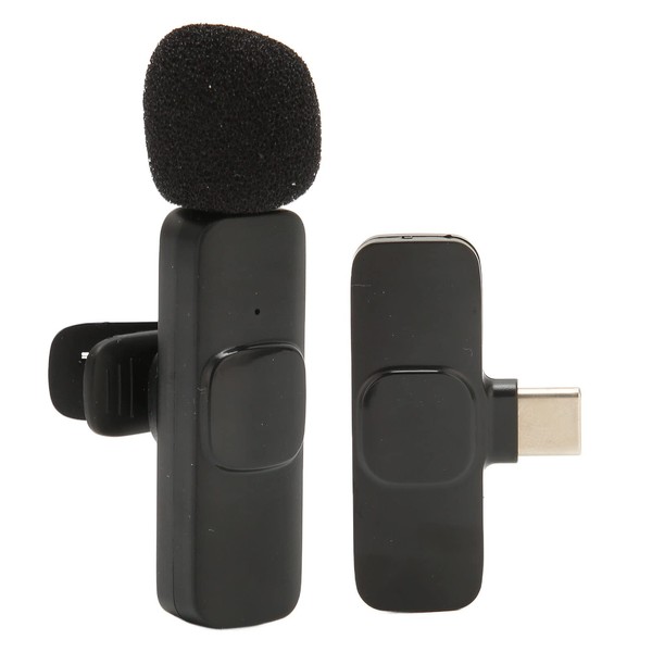 ciciglow Wireless Lavalier Microphone, K8 USB C Lapel Microphone Plug