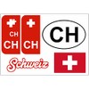 Daged Switzerland Sticker Card 5 Pieces – Foreign License Plate