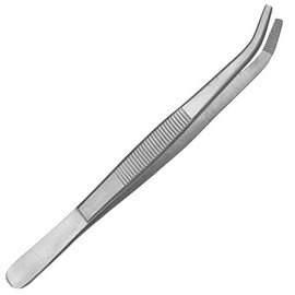 May – Terrarium Tweezers 14 cm long Feeding Tweezers – Lining – Curved Design – Stainless Steel