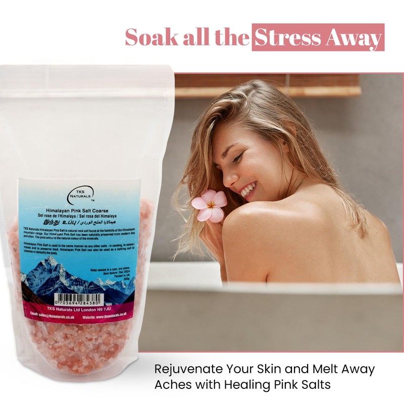 TKS Premium Himalayan Pink Salt - Coarse Grain for Grinder