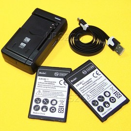 4 Kits High Replacement Extended Slim Spare 3000mAh Universal Travel Home Dock Quick AC Charger Micro USB Flat Cable Compatible with LG Premier LTE L61AL Straight Talk/Tracfone