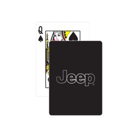 Jeep Classic Text Logo Poker Size Casino Quality Playing Cards | Play Blackjack, Euchre, Canasta Card Game, Casino Grade