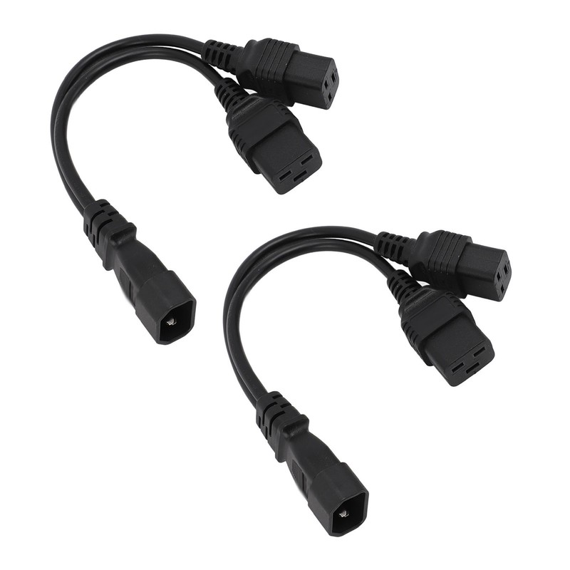 Power Cord Splitter Adapter IEC 320 C14 to IEC320 C19
