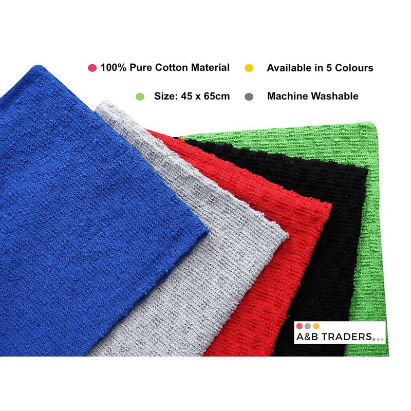 A & B TRADERS 100% Cotton Terry Tea Towels Packs