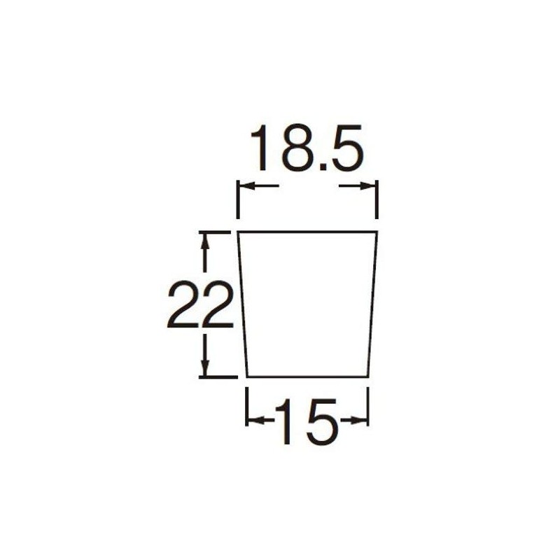 SANEI PH25-3 Rubber Stopper for Tap Water: Upper Side 0.7
