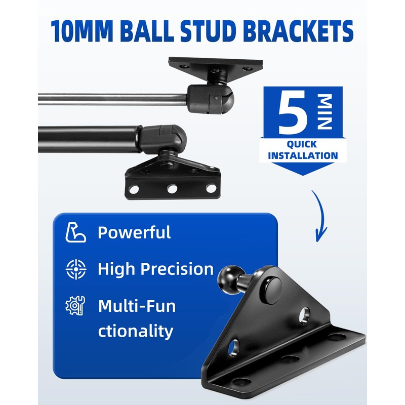 ARANA 10MM Gas Strut Mounting Brackets, Ball Stud Mount Bracket