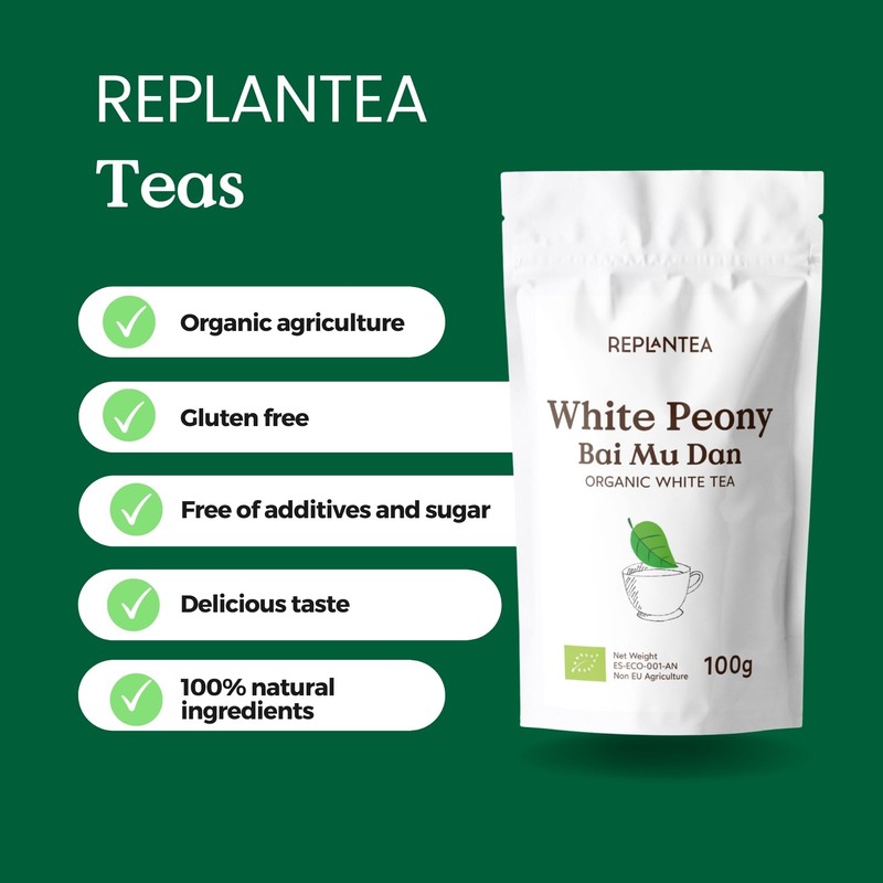 White Tea Organic White Peony 100g (50 Cups) | Bai