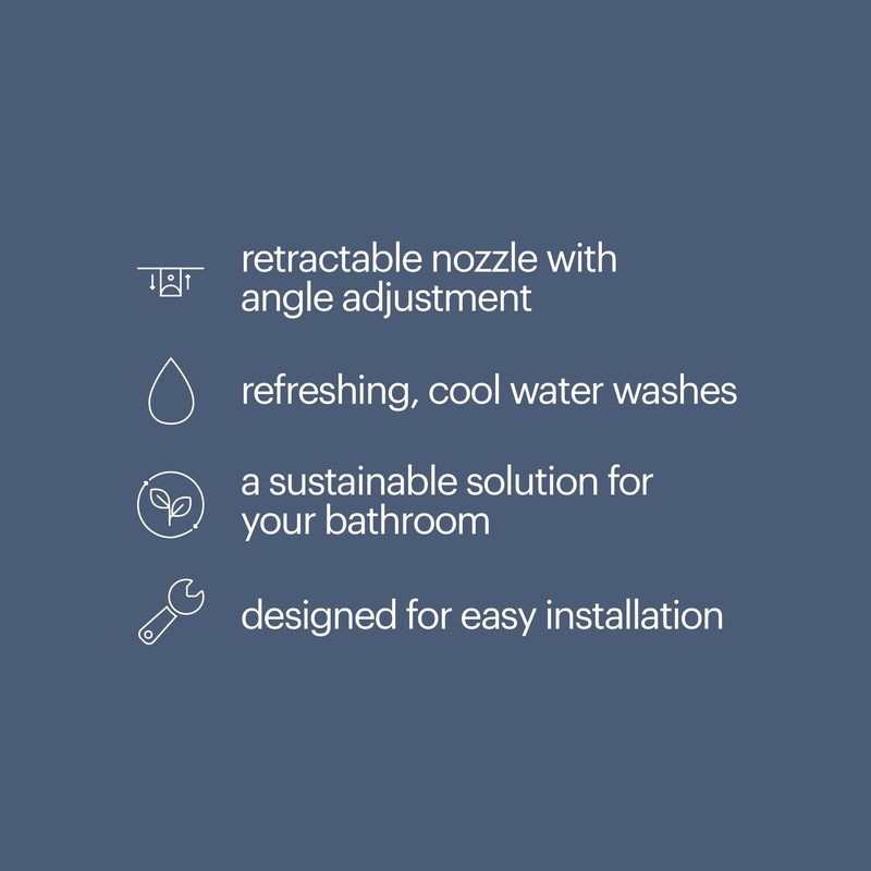 Brondell Fresh Spa Adjustable, Bidet Attachment FSA-15 for Toilet Seats