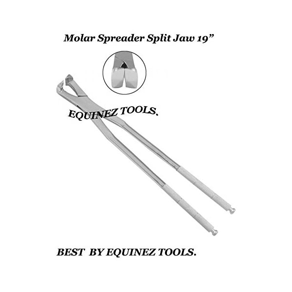 19" Equine Molar Spreader Forceps with Pouch, Stainles Steel,Equine Dental