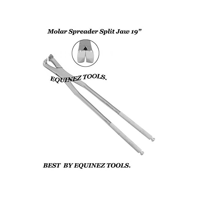 19 Equine Molar Spreader Forceps with Pouch Stainles Steel,Equine Dental 