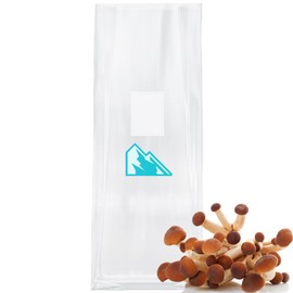 Olympus Myco Lightning Bags | Mushroom Grow Bags (25 Pack) | Dual-Sided Filter Patch 0.5 Micron | 10" x 5.5" x 26" | Autoclavable | 3 Mil Thickness | XLS Large Size