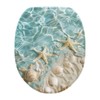 Flashideas Starfish Shell Toilet Lid Cover Soft Plush Seat Bathroom
