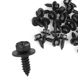 A ABSOPRO Hex Head Screw with Washer for Car Metal (Set of 25)