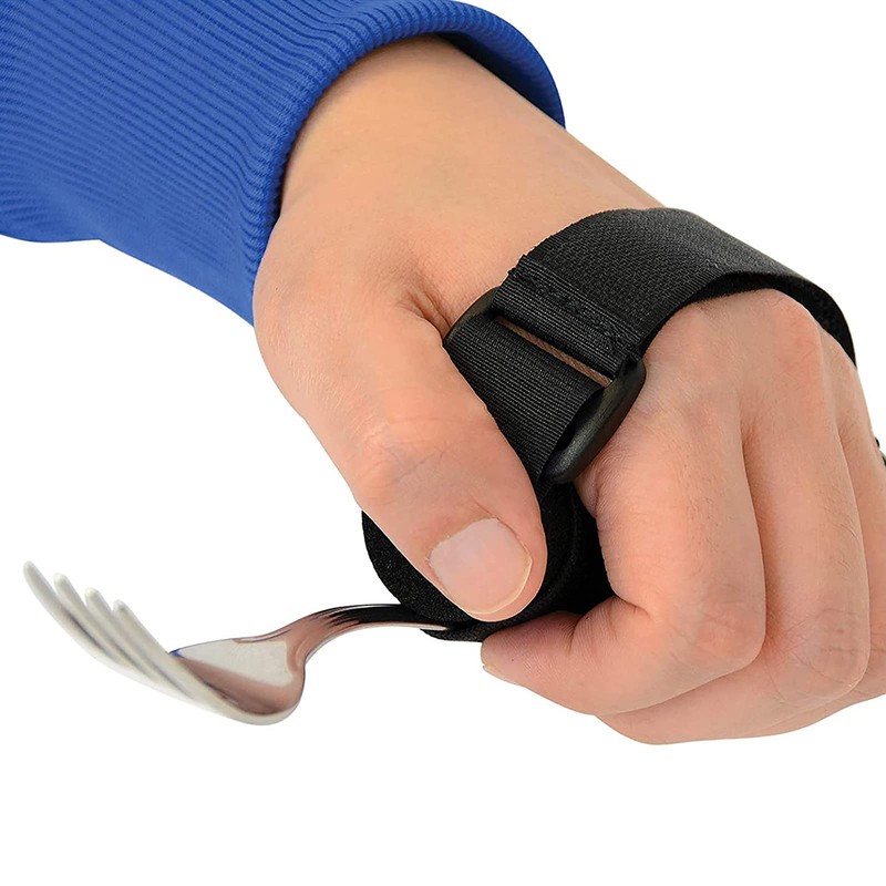 Hand Strap Utensil Holder Adjustable Cuff Holder Strap Eating Assistance
