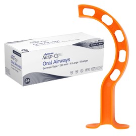 Dynarex Berman Oral Airway Assist Device - Disposable Airway Adjuncts - Slotted Sides, Midway Opening, Color-Coded Bite Lock - 6 Assorted Kits, 1 Oral Airway of Each Size Per Kit, 36 Pieces