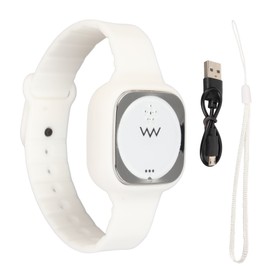 Ultrasonic Repellent Bracelet Fashionable Adjustable Rechargeable Repellent Wristband for Adult Children White
