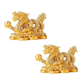 Dragon Figurine, Feng Shui, 5 Claws, Dragon, Interior, Living Room, Entrance Object, Figurine, Money Up, Prayer, Luck Up, Good Luck Goods, Good Luck Figurine, 2 Types of Designs (3.1 x 1.8 x 2.0