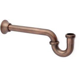 Signature Hardware 424560 1-1/4" P-TRAP WITH CONE FLANGE - Oil Rubbed Bronze
